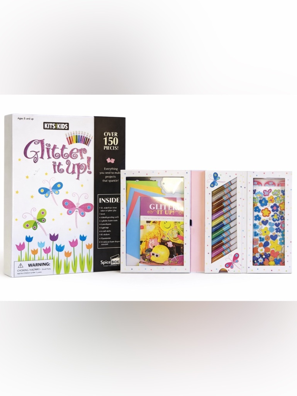 Spice Box Glitter It Up! Kit For Kids Great Educational Activities NWT